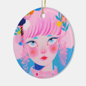 Der Zirkusclown Keramik Ornament (Links)