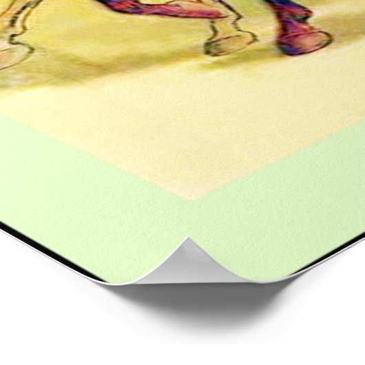 Der Zirkusprozess ~ Vintager Zirkus Poster (Ecke)