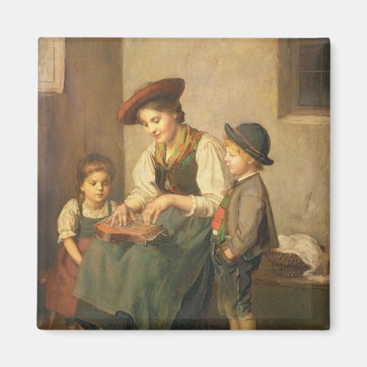 Der Zither Player Magnet (Vorne)