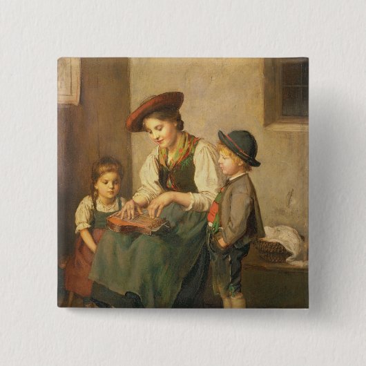 Der zither-Spieler Button (Vorderseite)