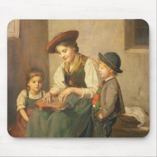 Der zither-Spieler Mousepad
