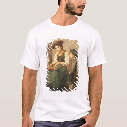 Der zither-Spieler T-Shirt (Vorderseite)