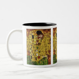 Der Zitronenkuss-Gemüse-Decoupage-Spoof-Kunst Zweifarbige Tasse