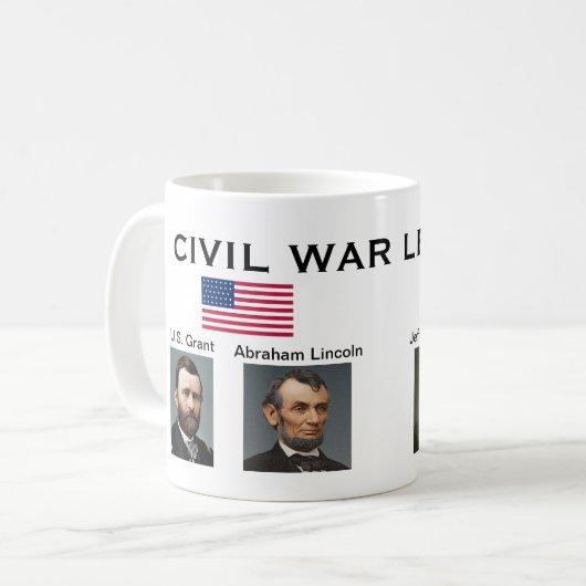 Der Zivile Krieg in Amerika* Spitzenpokal Kaffeetasse (Vorderseite Links)