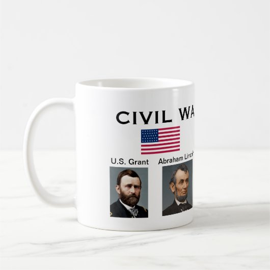 Der Zivile Krieg in Amerika* Spitzenpokal Kaffeetasse (Links)