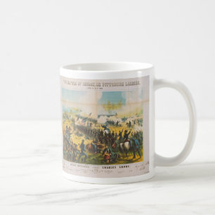 Der zivile Kriegs-Kampf von Shiloh Pittsburg Kaffeetasse
