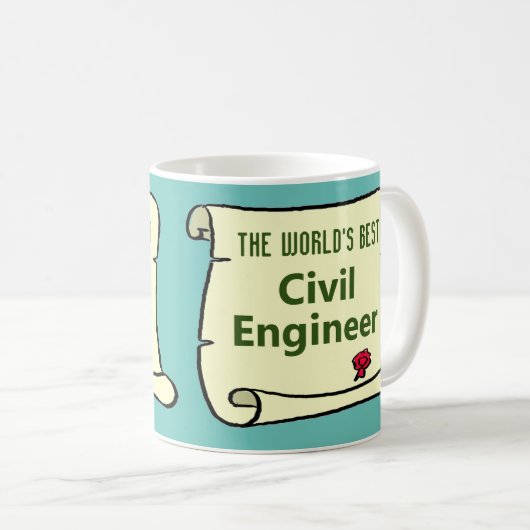 Der Zivilste Ingenieur der Welt. Kaffeetasse (VorderseiteRechts)