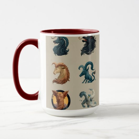 Der Zodiac-Becher Tasse (Links)