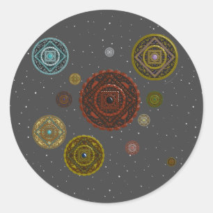 Der Zodiakaufkleber Runder Aufkleber