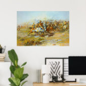 Der Zoll Kampf Charles Marion Russell 1903 Poster (Heimbüro)