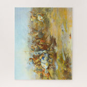 Der Zoll Kampf Charles Marion Russell 1903 Puzzle (Vertikal)