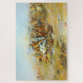 Der Zoll Kampf Charles Marion Russell 1903 Puzzle (Vertikal)