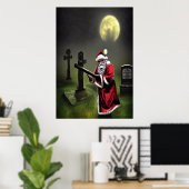Der Zombie-Jäger | AI Art Poster (Heimbüro)