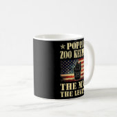 Der Zoo von Mens Poppa bewahrt den Mann an der Leg Kaffeetasse (VorderseiteRechts)