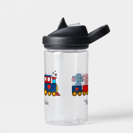 Der Zoozug mit eigenem Wasser: CamelBak Eddy® Trinkflasche (Links)