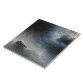 Der Zorn der Meere (von Ivan Aivazovsky) Fliese (Seite)