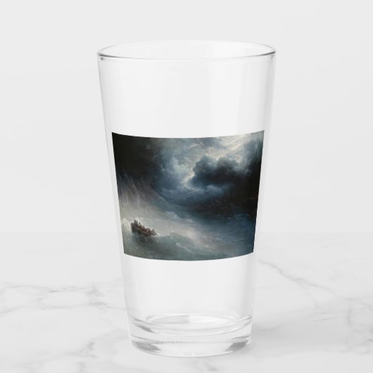 Der Zorn der Meere (von Ivan Aivazovsky) Glas (Vorderseite)