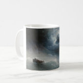 Der Zorn der Meere (von Ivan Aivazovsky) Kaffeetasse (Vorderseite Links)