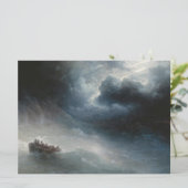 Der Zorn der Meere (von Ivan Aivazovsky) Karte (Stehend Vorderseite)