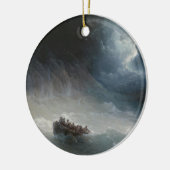 Der Zorn der Meere (von Ivan Aivazovsky) Keramik Ornament (Links)
