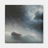 Der Zorn der Meere (von Ivan Aivazovsky) Magnet (Vorne)