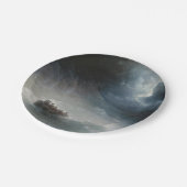 Der Zorn der Meere (von Ivan Aivazovsky) Pappteller (Schrägansicht)