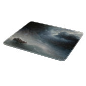 Der Zorn der Meere (von Ivan Aivazovsky) Schneidebrett (Ecke)