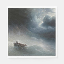Der Zorn der Meere (von Ivan Aivazovsky) Serviette