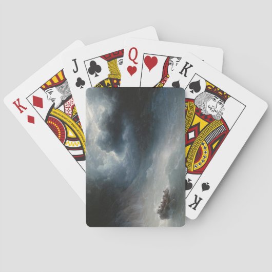 Der Zorn der Meere (von Ivan Aivazovsky) Spielkarten (Rückseite)