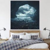 Der Zorn der Natur in Stone Gerahmt Leinwanddruck (Insitu (Schlafzimmer))