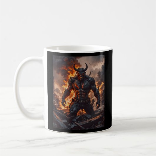 Der Zorn des Höllenfeuers Titan Kaffeetasse (Links)