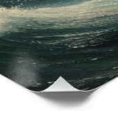 Der Zorn des Ozeans in der Morgendämmerung Poster (Ecke)