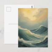 Der Zorn des Ozeans in der Morgendämmerung Postkarte (Vorne/Hinten)