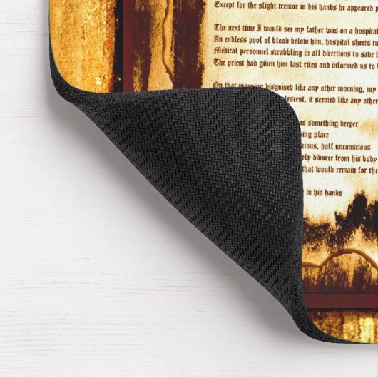 Der Zorn in seinen Händen Mousepad (Ecke)