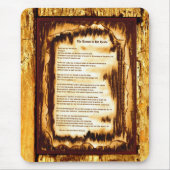 Der Zorn in seinen Händen Mousepad (Vorne)