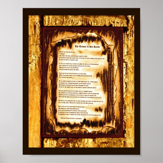 Der Zorn in seinen Händen Poster (Vorne)