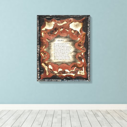 Der Zorn Leinwanddruck (Insitu (Holzboden))