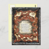 Der Zorn Postkarte (Vorne/Hinten)