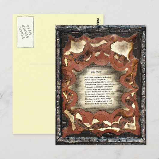 Der Zorn Postkarte (Vorne/Hinten)