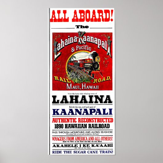 Der Zuckerkransport mit Baldwin-Lokomotiven Poster (Vorne)