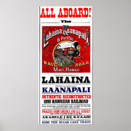 Der Zuckerkransport mit Baldwin-Lokomotiven Poster