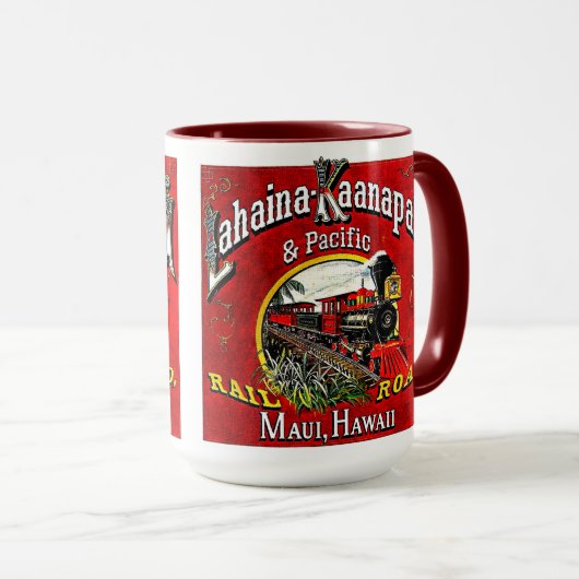 Der Zuckerkransport mit Baldwin-Lokomotiven Tasse (VorderseiteRechts)