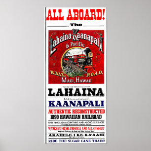 Der Zuckerrohr-Zug mit Baldwin Lokomotiven Poster