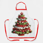 Der Zuckerstangen-Weihnachtsbaum  Schürze (Vorderseite)