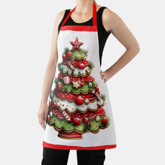 Der Zuckerstangen-Weihnachtsbaum  Schürze (InSitu)