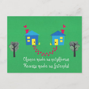 Der Zufall hat uns zu Nachbarn gemacht... Postkarte