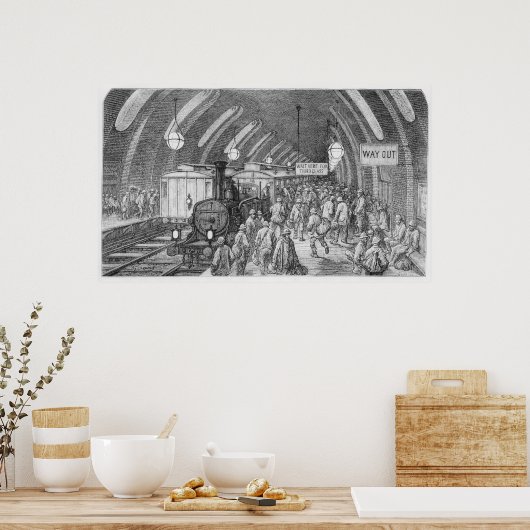 Der Zug der Arbeiter Poster (Küche)