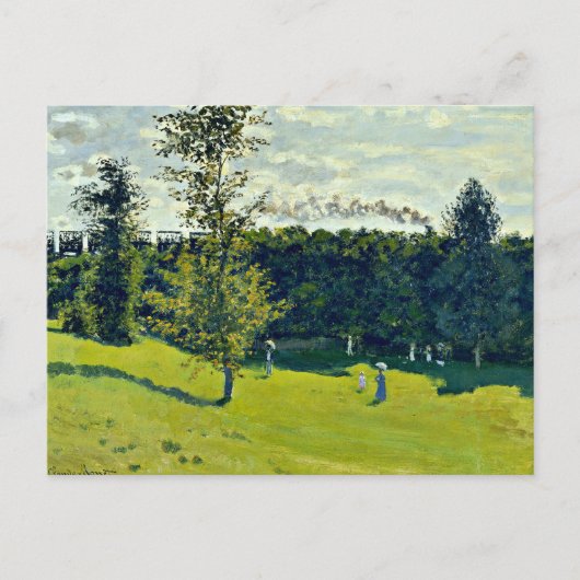 Der Zug im Land Postkarte (Vorderseite)