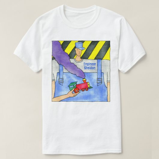 Der Zug-Ingenieur Sheldon T-Shirt (Design vorne)