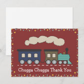 Der Zug-Party des Kindes danken Ihnen Dankeskarte (Vorne/Hinten)